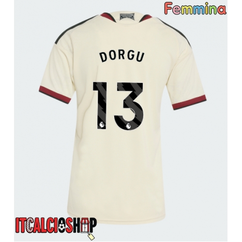 Manchester United Patrick Dorgu #13 Terza Maglia Femmina 2026-27 Manica Corta